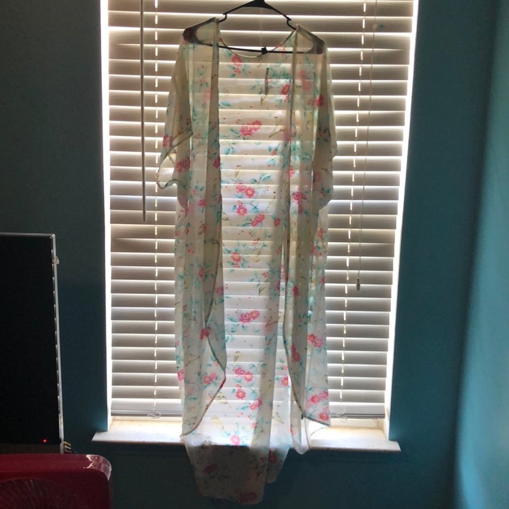 Sheer duster/kimono